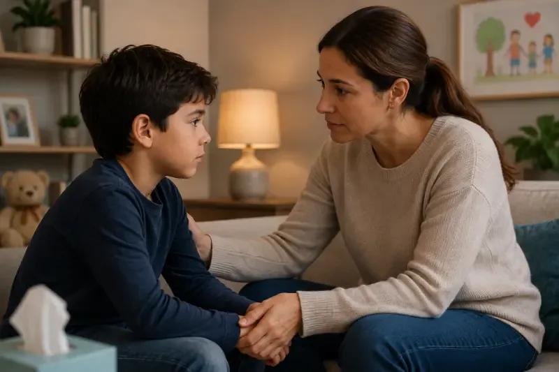 Cómo hablar con un niño de la muerte de un familiar