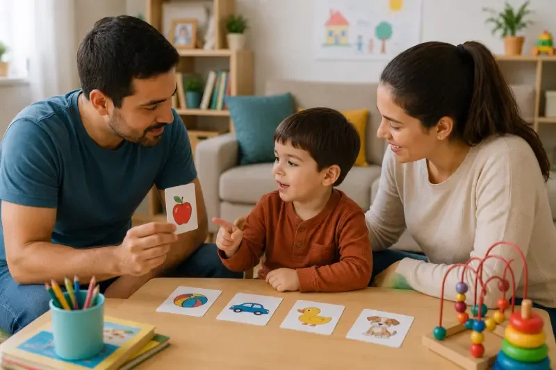 ¿Cómo pueden los padres complementar la terapia de lenguaje desde casa?