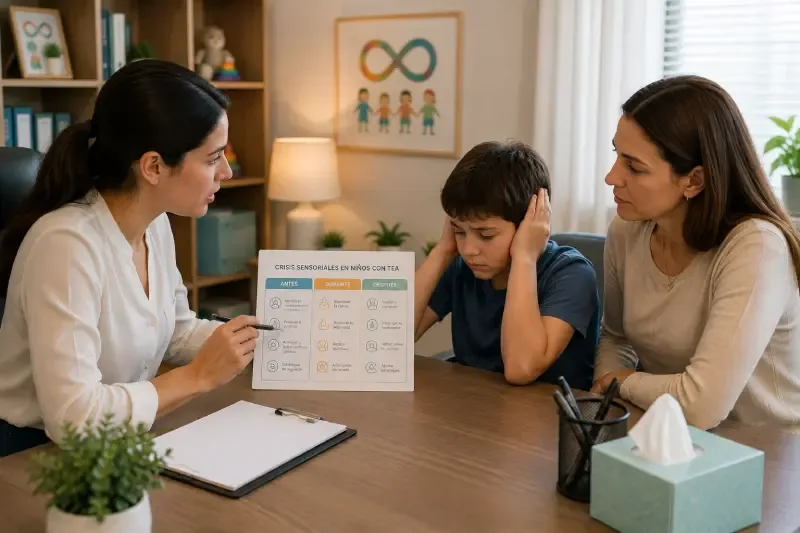 Crisis sensoriales en niños con TEA: qué hacer antes, durante y después
