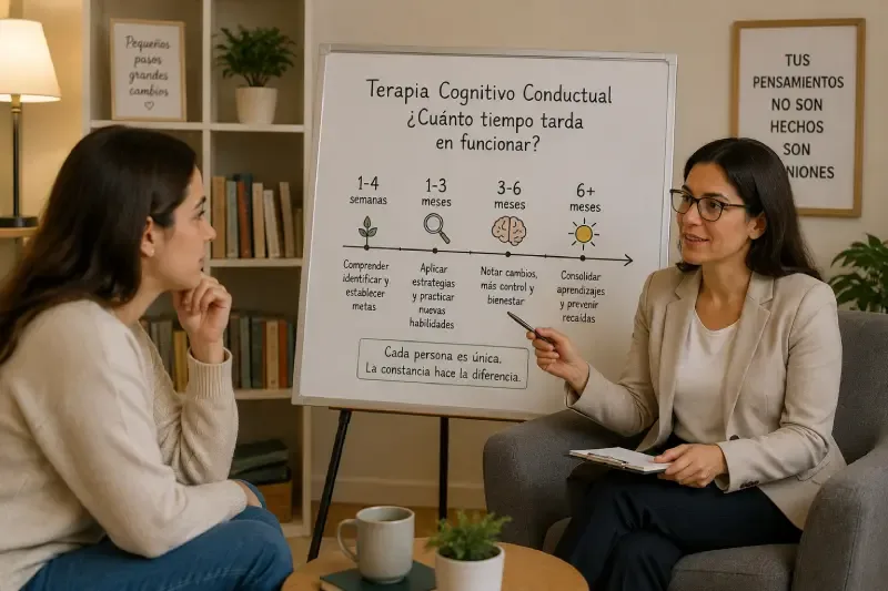 ¿Cuánto tiempo tarda en funcionar la Terapia Cognitivo Conductual?