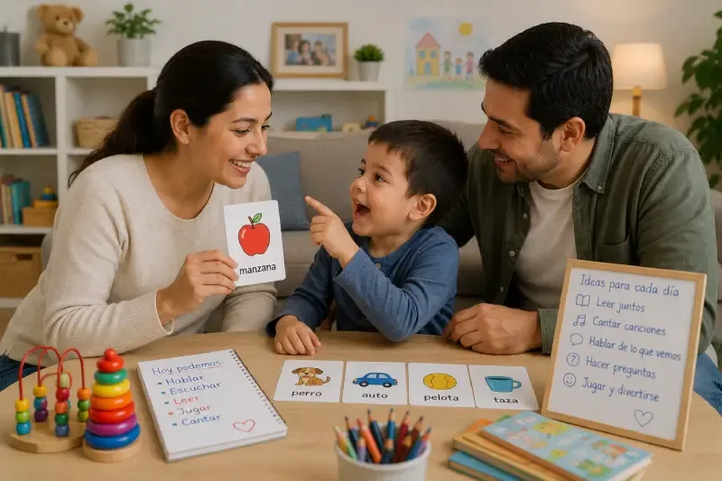 Ejercicios cotidianos para estimular el lenguaje infantil en casa