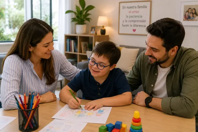 El papel de la familia en el desarrollo de un niño con síndrome de Down