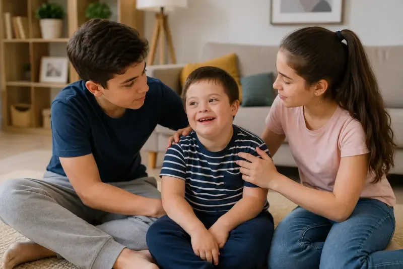 Hermanos de niños con síndrome de Down: cómo acompañar sus emociones